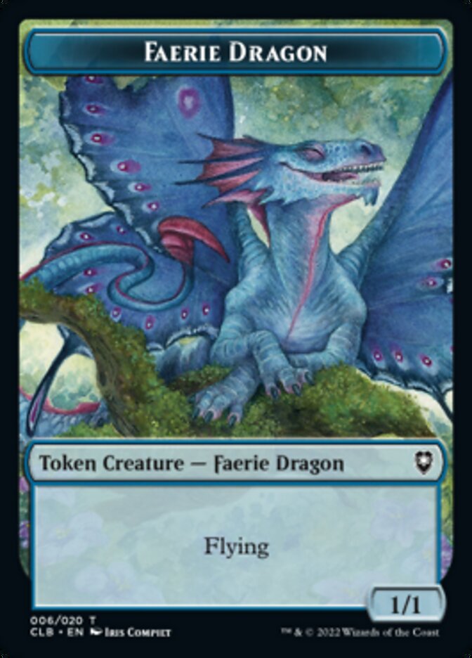 Faerie Dragon Token [Commander Legends: Battle for Baldur's Gate Tokens] | Magic Magpie
