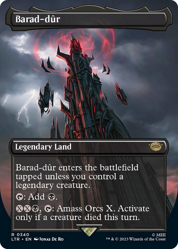 Barad-dur (Borderless Alternate Art) (340) [The Lord of the Rings: Tales of Middle-Earth] | Magic Magpie