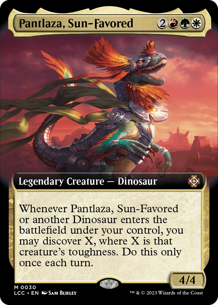 Pantlaza, Sun-Favored (Extended Art) [The Lost Caverns of Ixalan Commander] | Magic Magpie
