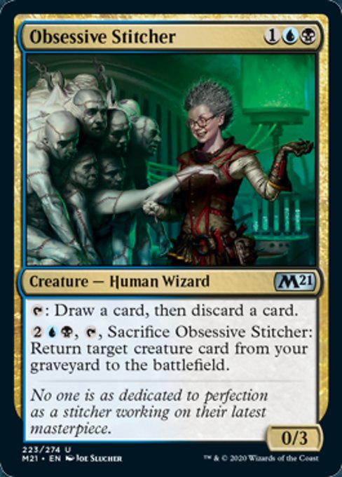 Obsessive Stitcher [Core Set 2021] | Magic Magpie