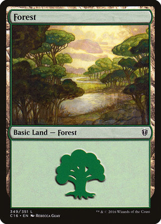 Forest (349) [Commander 2016] | Magic Magpie