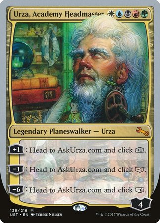 Urza, Academy Headmaster [Unstable] | Magic Magpie