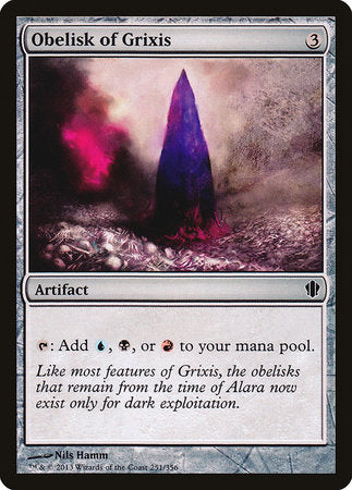 Obelisk of Grixis [Commander 2013] | Magic Magpie