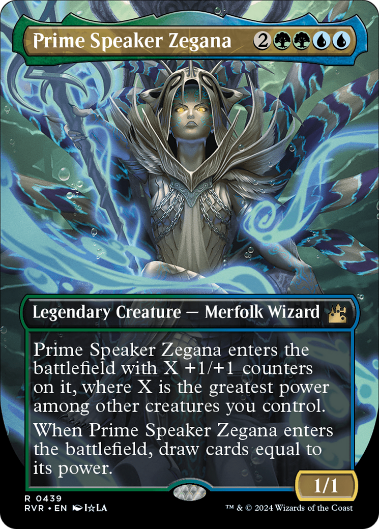 Prime Speaker Zegana (Anime Borderless) [Ravnica Remastered] | Magic Magpie