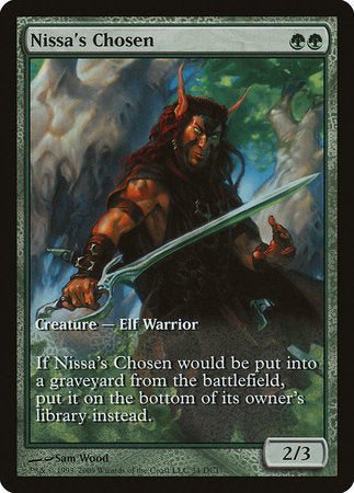 Nissa's Chosen [Zendikar Promos] | Magic Magpie