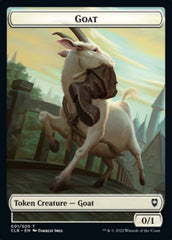 Treasure // Goat Double-sided Token [Commander Legends: Battle for Baldur's Gate Tokens] | Magic Magpie
