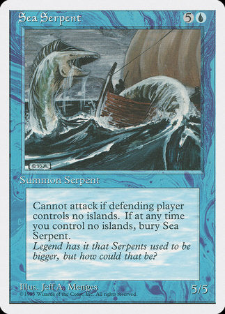 Sea Serpent [Fourth Edition] | Magic Magpie