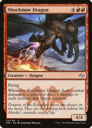 Shockmaw Dragon [Fate Reforged] | Magic Magpie