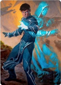 Jace, Mirror Mage 1 Art Card [Zendikar Rising Art Series] | Magic Magpie