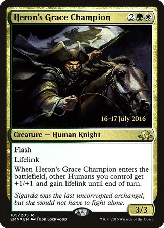 Heron's Grace Champion [Eldritch Moon Promos] | Magic Magpie