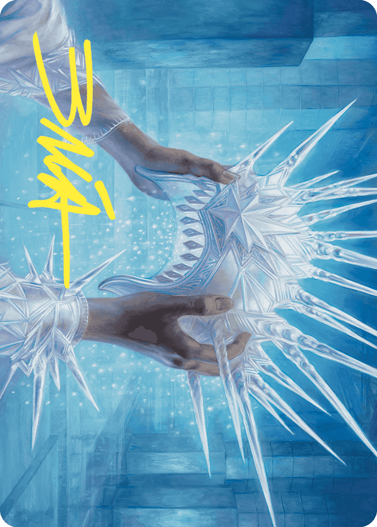 Hylda's Crown of Winter Art Card (Gold-Stamped Signature) [Wilds of Eldraine Art Series] | Magic Magpie