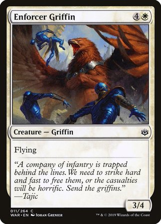 Enforcer Griffin [War of the Spark] | Magic Magpie