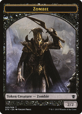 Zombie Token [Dragons of Tarkir Tokens] | Magic Magpie