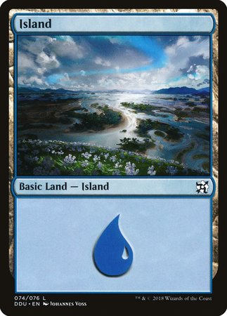 Island (74) [Duel Decks: Elves vs. Inventors] | Magic Magpie