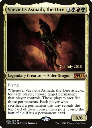 Vaevictis Asmadi, The Dire [Core Set 2019 Promos] | Magic Magpie