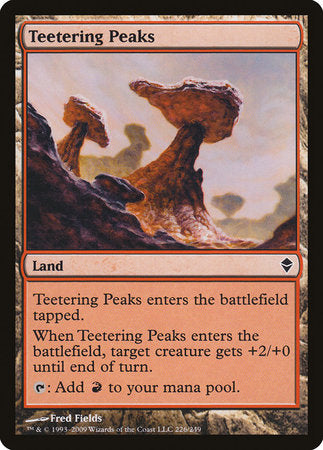 Teetering Peaks [Zendikar] | Magic Magpie