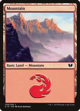 Mountain (338) [Commander 2015] | Magic Magpie