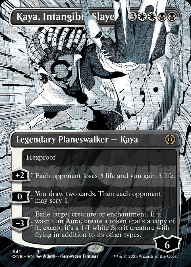 Kaya, Intangible Slayer (Borderless Manga) [Phyrexia: All Will Be One] | Magic Magpie