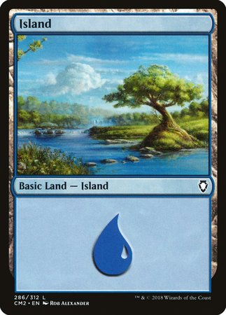 Island (286) [Commander Anthology Volume II] | Magic Magpie