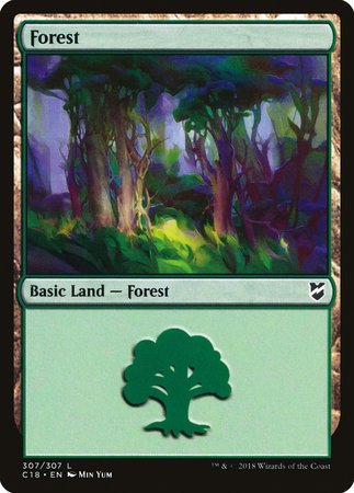 Forest (307) [Commander 2018] | Magic Magpie
