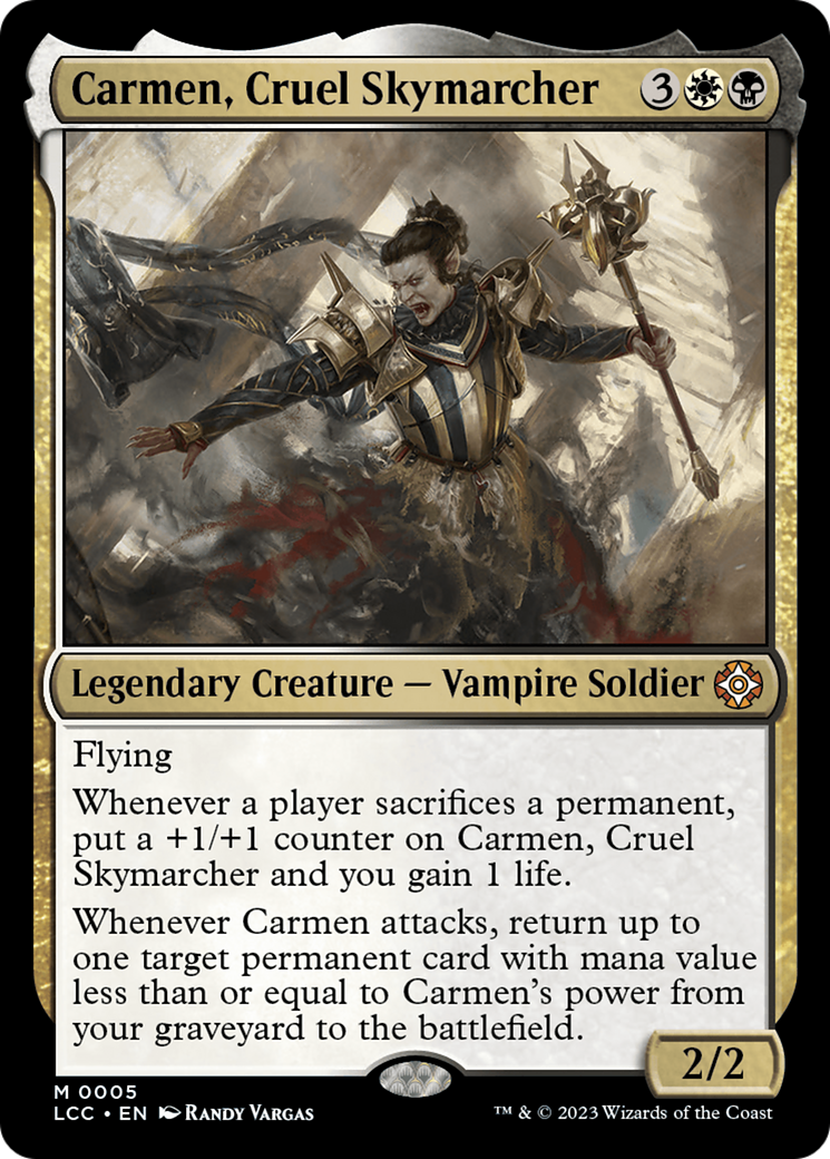 Carmen, Cruel Skymarcher [The Lost Caverns of Ixalan Commander] | Magic Magpie