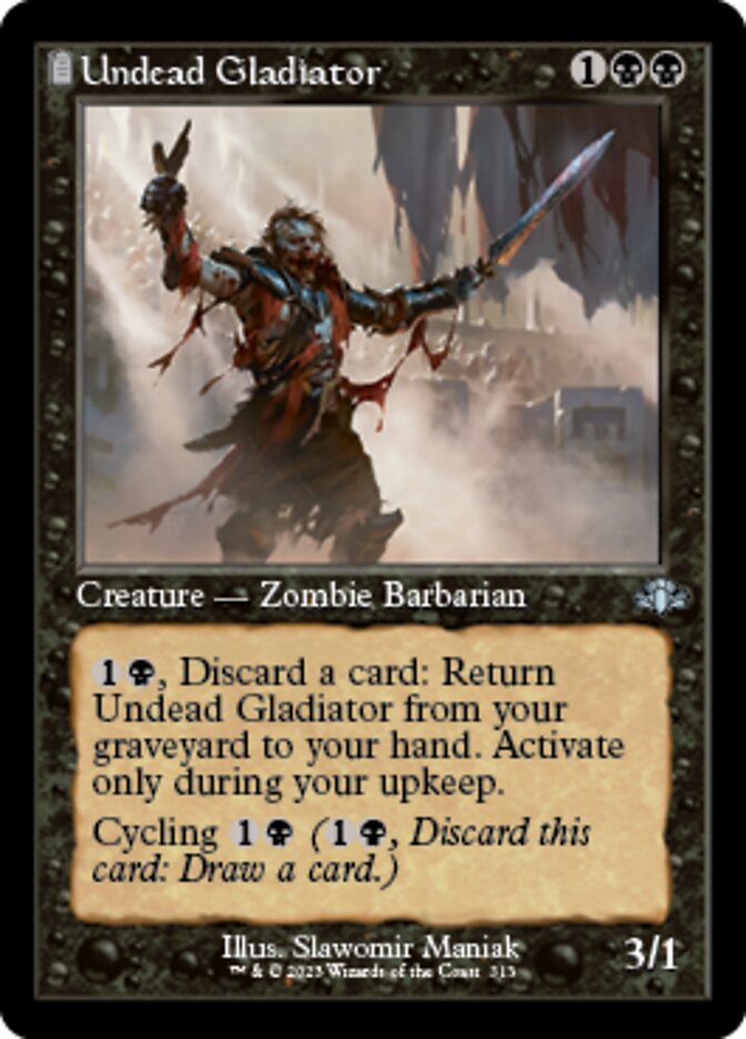 Undead Gladiator (Retro) [Dominaria Remastered] | Magic Magpie