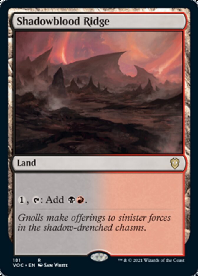 Shadowblood Ridge [Innistrad: Crimson Vow Commander] | Magic Magpie