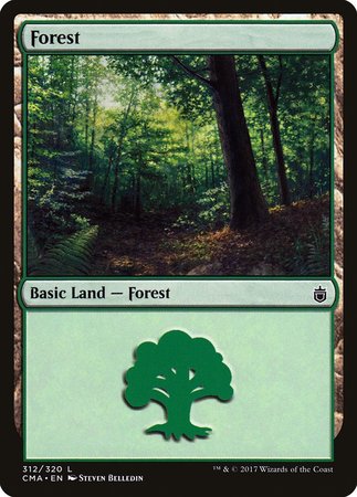 Forest (312) [Commander Anthology] | Magic Magpie