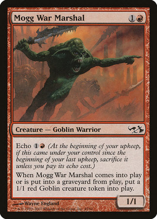 Mogg War Marshal [Duel Decks: Elves vs. Goblins] | Magic Magpie