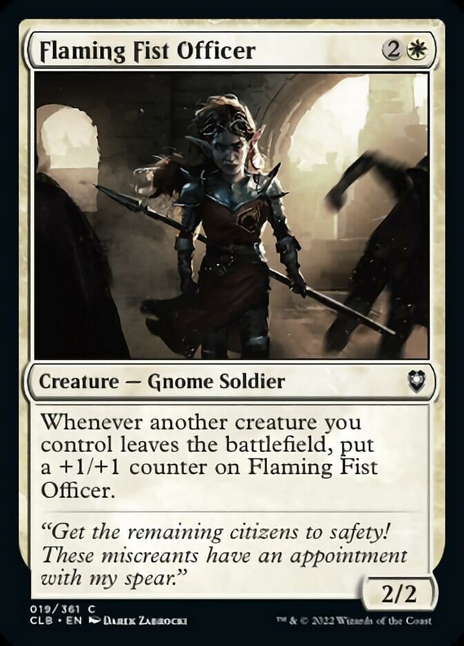 Flaming Fist Officer [Commander Legends: Battle for Baldur's Gate] | Magic Magpie