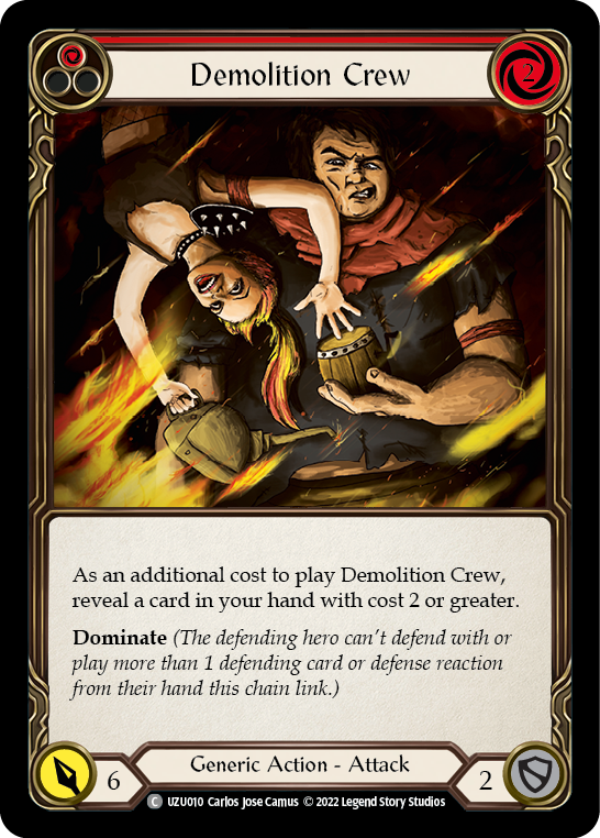 Demolition Crew (Red) [UZU010] (Outsiders Uzuri Blitz Deck) | Magic Magpie