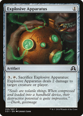 Explosive Apparatus [Shadows over Innistrad] | Magic Magpie