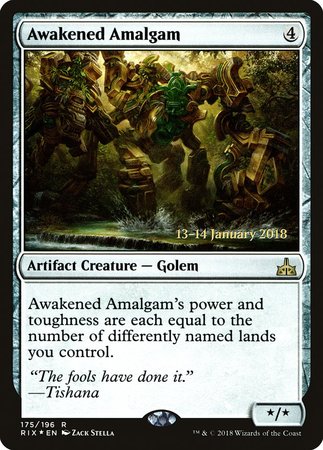 Awakened Amalgam [Rivals of Ixalan Promos] | Magic Magpie