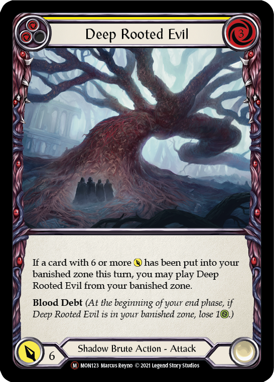 Deep Rooted Evil (Rainbow Foil) [U-MON123-RF] Unlimited Rainbow Foil | Magic Magpie