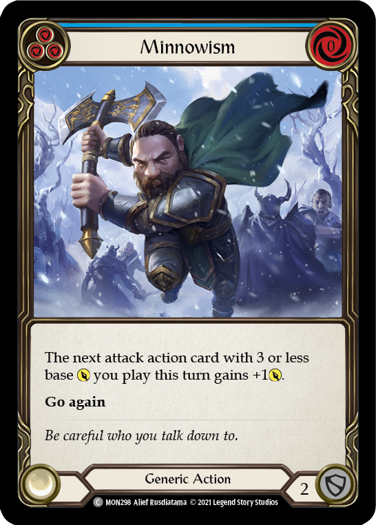 Minnowism (Blue) (Rainbow Foil) [MON298-RF] 1st Edition Rainbow Foil | Magic Magpie