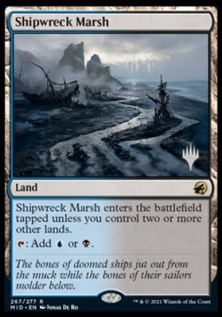 Shipwreck Marsh (Promo Pack) [Innistrad: Midnight Hunt Promos] | Magic Magpie