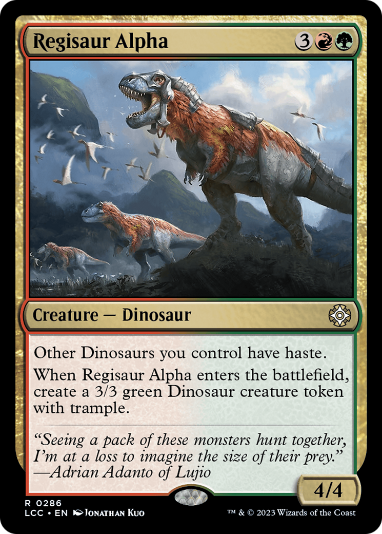 Regisaur Alpha [The Lost Caverns of Ixalan Commander] | Magic Magpie