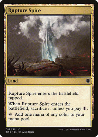 Rupture Spire [Commander 2016] | Magic Magpie