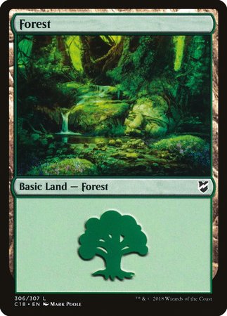 Forest (306) [Commander 2018] | Magic Magpie