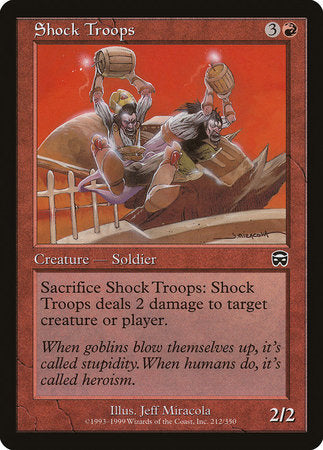 Shock Troops [Mercadian Masques] | Magic Magpie