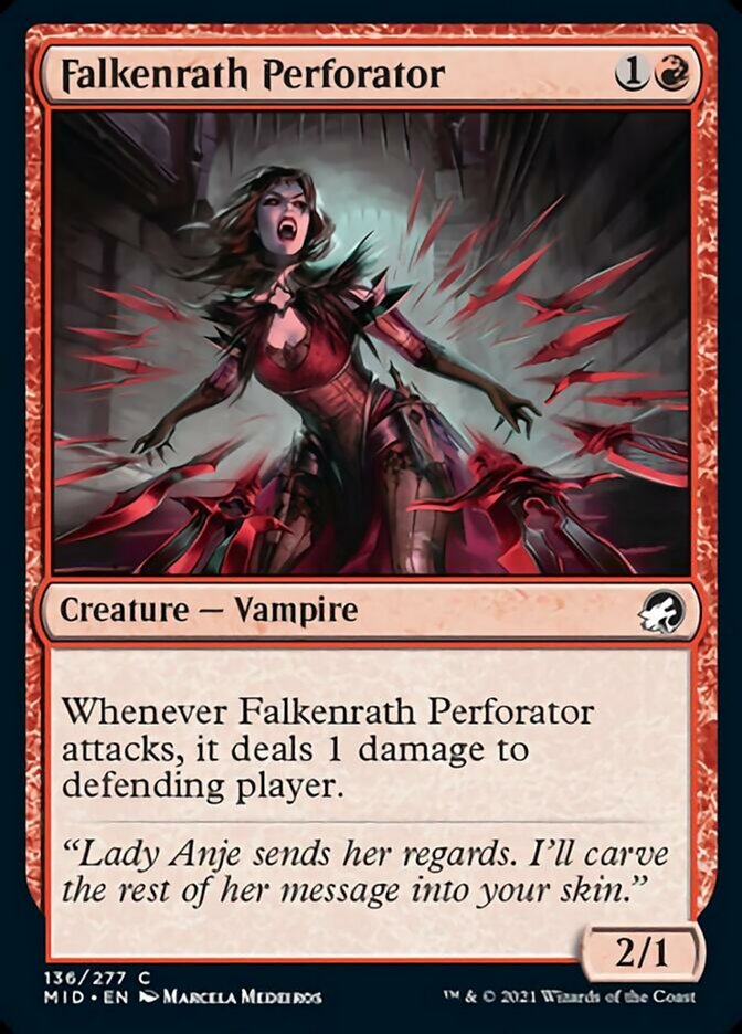 Falkenrath Perforator [Innistrad: Midnight Hunt] | Magic Magpie