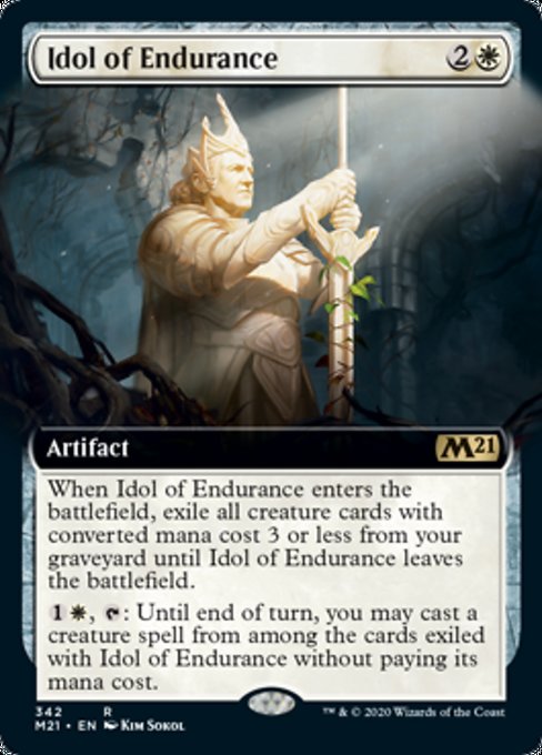 Idol of Endurance (Extended Art) [Core Set 2021] | Magic Magpie