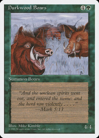 Durkwood Boars [Fourth Edition] | Magic Magpie