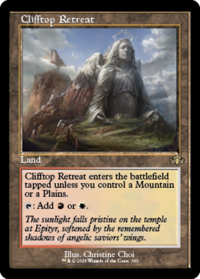 Clifftop Retreat (Retro) [Dominaria Remastered] | Magic Magpie