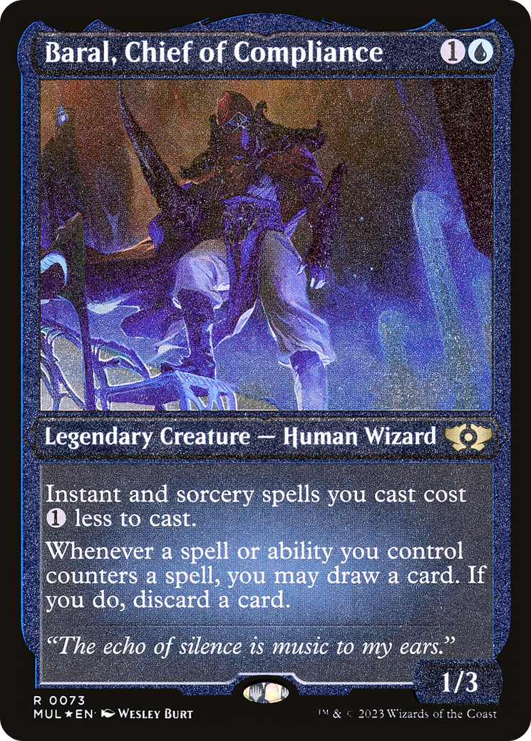 Baral, Chief of Compliance (Foil Etched) [Multiverse Legends] | Magic Magpie