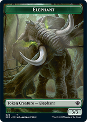 Elephant // Thopter Double-Sided Token [Starter Commander Decks] | Magic Magpie