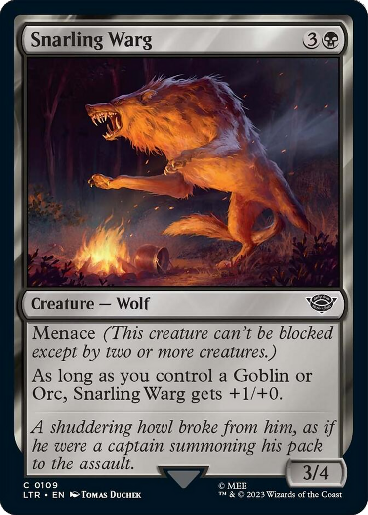 Snarling Warg [The Lord of the Rings: Tales of Middle-Earth] | Magic Magpie
