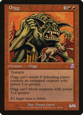 Orgg [Time Spiral Timeshifted] | Magic Magpie