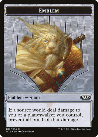 Emblem - Ajani Steadfast [Magic 2015 Tokens] | Magic Magpie