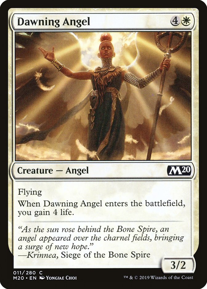 Dawning Angel [Core Set 2020] | Magic Magpie